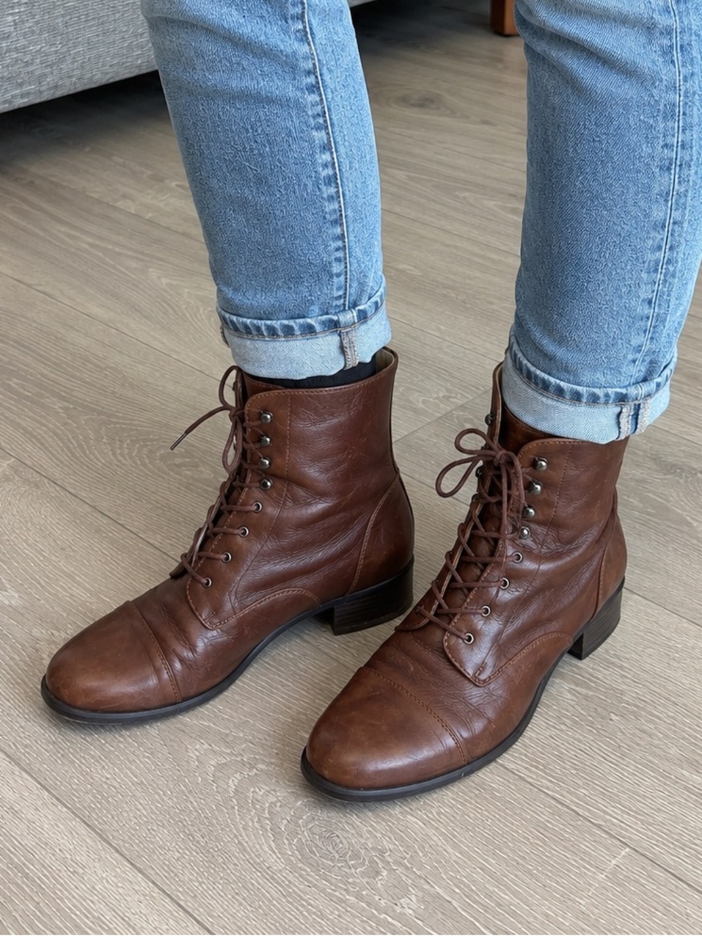 SPRING STEP GALIL Leather lace-up
BOOTS medium brown 40